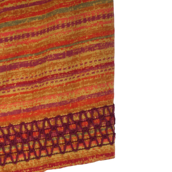 Lauren Ralph Lauren Knit Top Womens Size M Brown Smocked Button Detail Boho - Picture 4 of 10